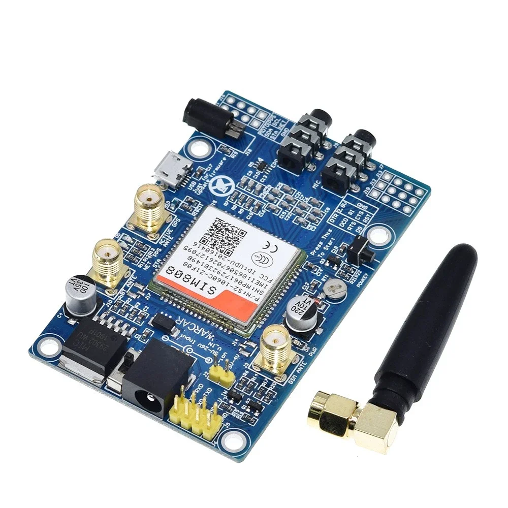 SIM808 instead of SIM908 Module GSM GPRS GPS Development Board IPX SMA with GPS Antenna available for Raspberry Pi