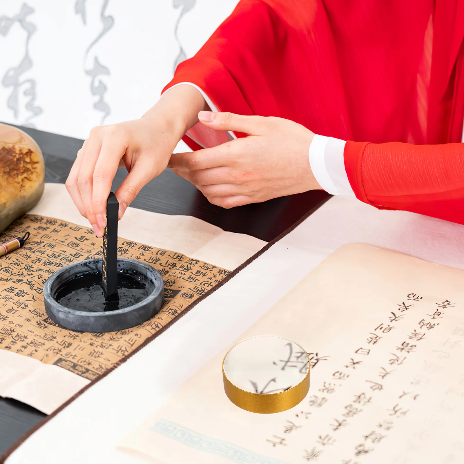 

4X 75Mm Optical Glass Crystal Dome Magnifier Reading Aid for Documents Calligraphy Desktop Use Paperweight Magnifier