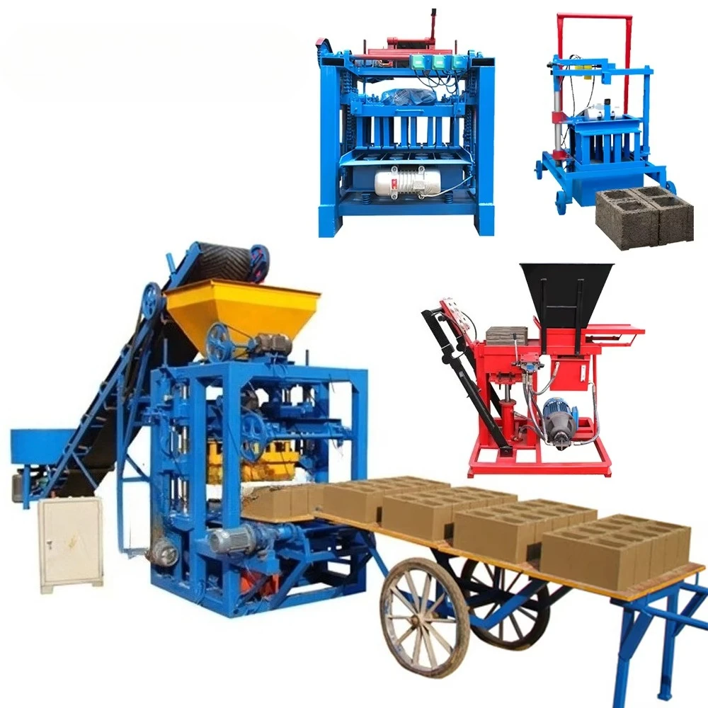 Diesel Engine Driven Fully Automatic Block Forming Machine High Efficiency For Making Solid And Hollow Building Bricks