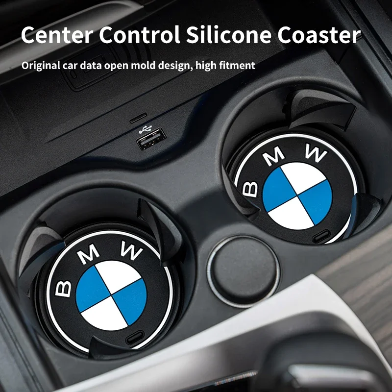 Car Interior Coaster Water Cup Anti-slip Pad Decorate Mat for BMW G30 G32 G01 G02 G05 G06 G07 G26 G23 G22 F40 F20 G08 G16 G15