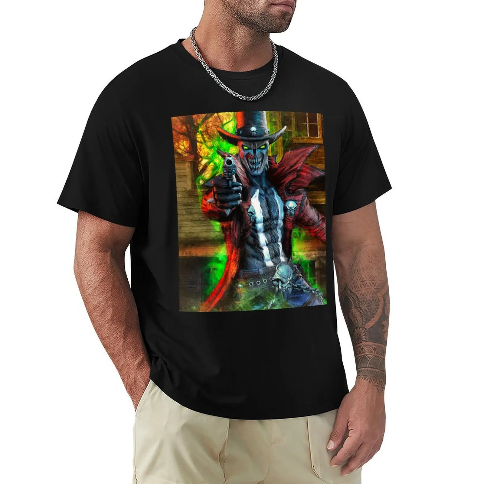 Gunslinger Spawn T-Shirt Casual Fashion Print Tee Top