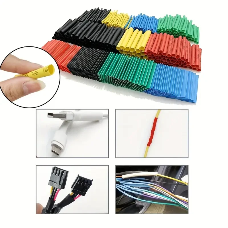 Heat Shrinkable Sleeve,2: 1 Heat Shrink Tubing,Insulation Sleeve,Electrical Connection,Cable Flame Retardant