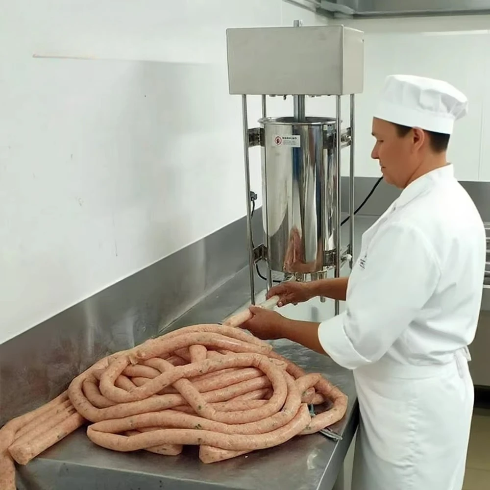 

15L Electric Type Automatic Sausage Filler with Twister Sausage Stuffer Sausage Making Machine