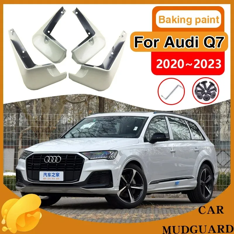 

Car Baking Paint Mudguards for Audi Q7 2020 2021 2022 2023 Mud Flaps Splash Guards Front Rear Fender Mudflap Protect Accessories