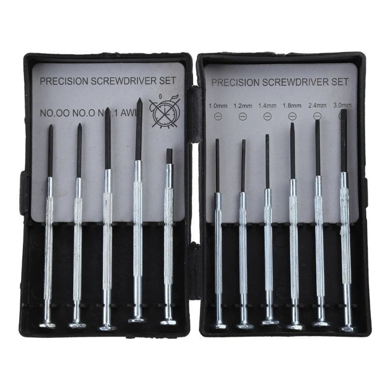 X37E 11PCS Precision Screwdriver Set Mini Bijoutiers Montres Lunettes Réparations Kit