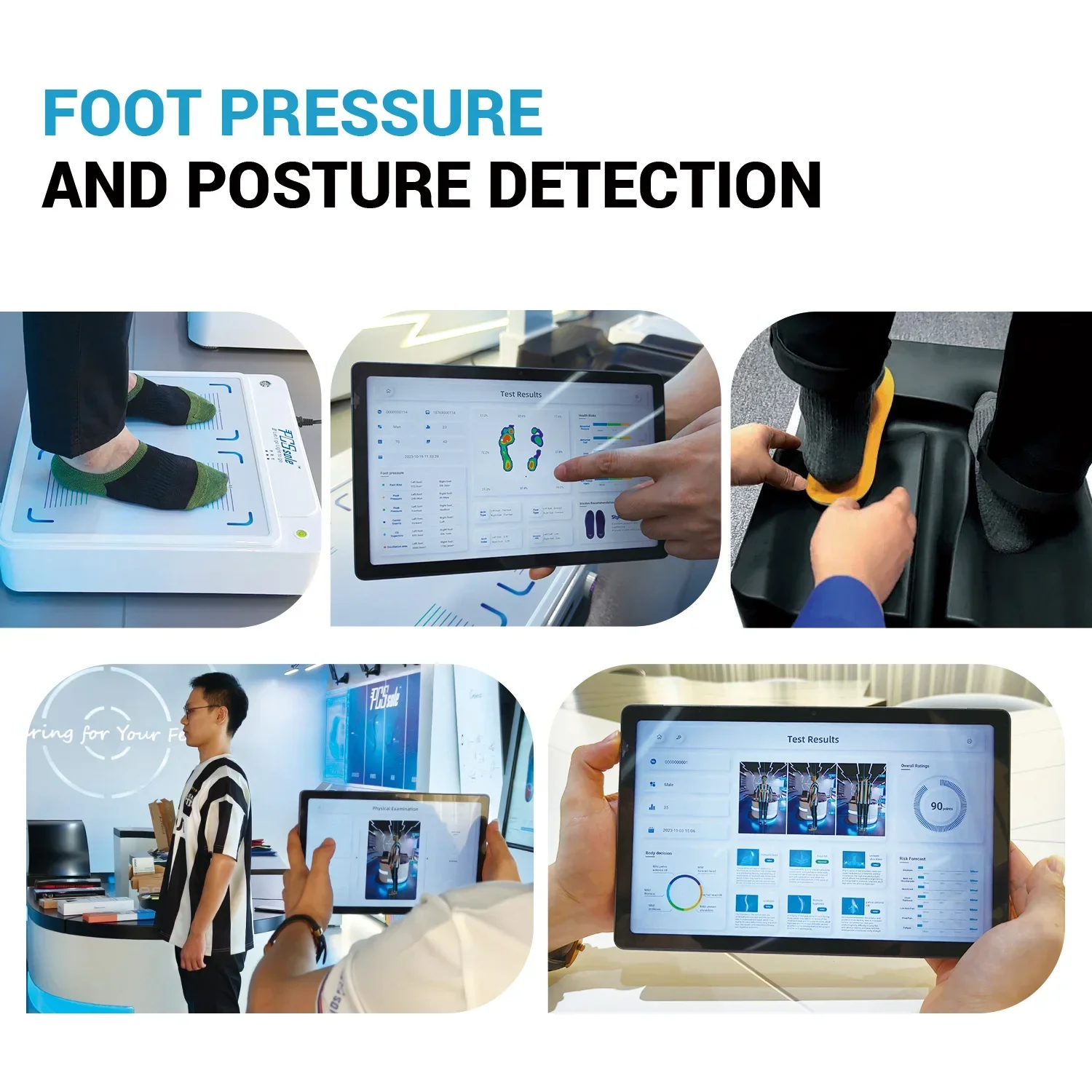 Foot Pressure Measurement Scanner Orthopedic Insole Making Custom Fit Machines Feet Scan For Orthotic