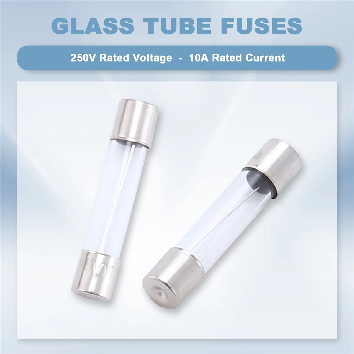 НОВЫЕ 10 шт. быстродействующие стеклянные трубчатые предохранители 6x30 мм, 250 В, 10 А