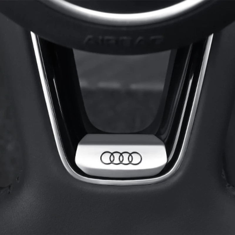 Car steering wheel decoration sticker For Audi A4l A3 Q3 Q5 A5 Q2L Car interior decoration Accessories