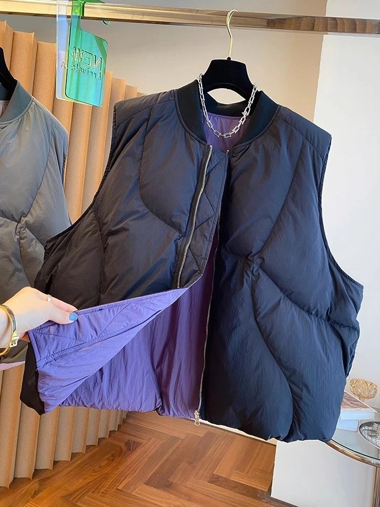 Korea Chic Premium Minority Coat Women Loose Casual Parkas Slim Elegant Vests Hot Sell Bread All-match Casual Chaqueta