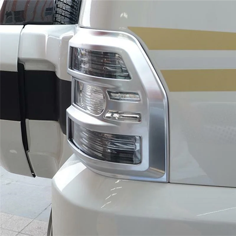 

A09E-Rear Lights Chrome Frame Protector Trim Rear Light Frame For Mitsubishi Pajero V93 V97 2007-2019 Accessories