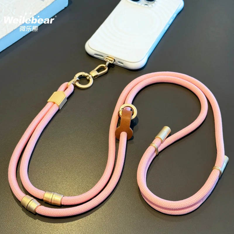 حبل للهاتف المحمول، سلسلة ماسنجر للرقبة ثلاثة في واحد قابلة للتعديل من الجانب والخلف، حبل للمعصم في الهواء الطلق مضاد للسرقة ومضاد للضياع #1