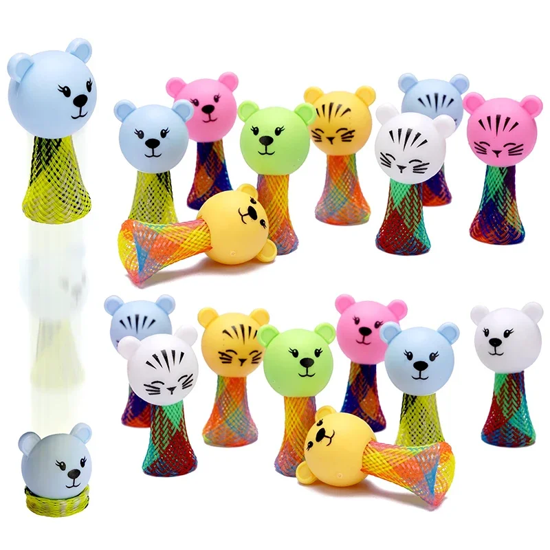 20Pcs/bag Cute Mini Animal Jumping Doll Toys for Kids Birthday Party Favors Classroom Prize Baby Shower Gifts Goodie Bag Fillers