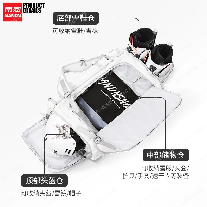 Ski Backpack Multi-Functional Backpack Large Capacity Sports Hand Carrying Mountaineering Board Bag