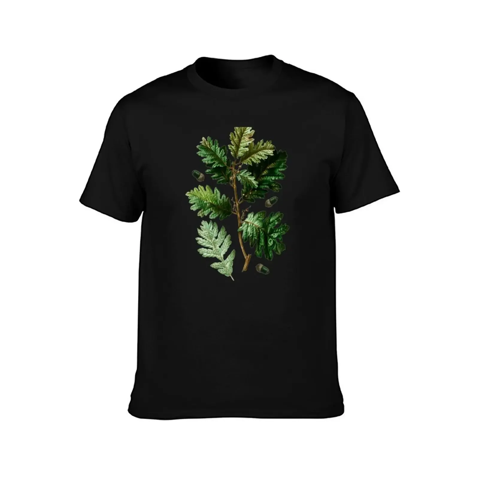 Oak Leaves and Acorns T-Shirt Anime t-shirt anime clothes mens cotton t shirts