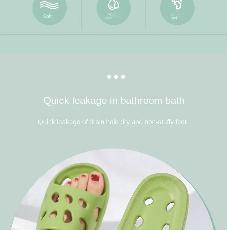Pantuflas de baño para mujer, sandalias de verano con diseño de queso, zapatos de EVA para hombre, chanclas suaves antideslizantes, pantuflas de interior para parejas