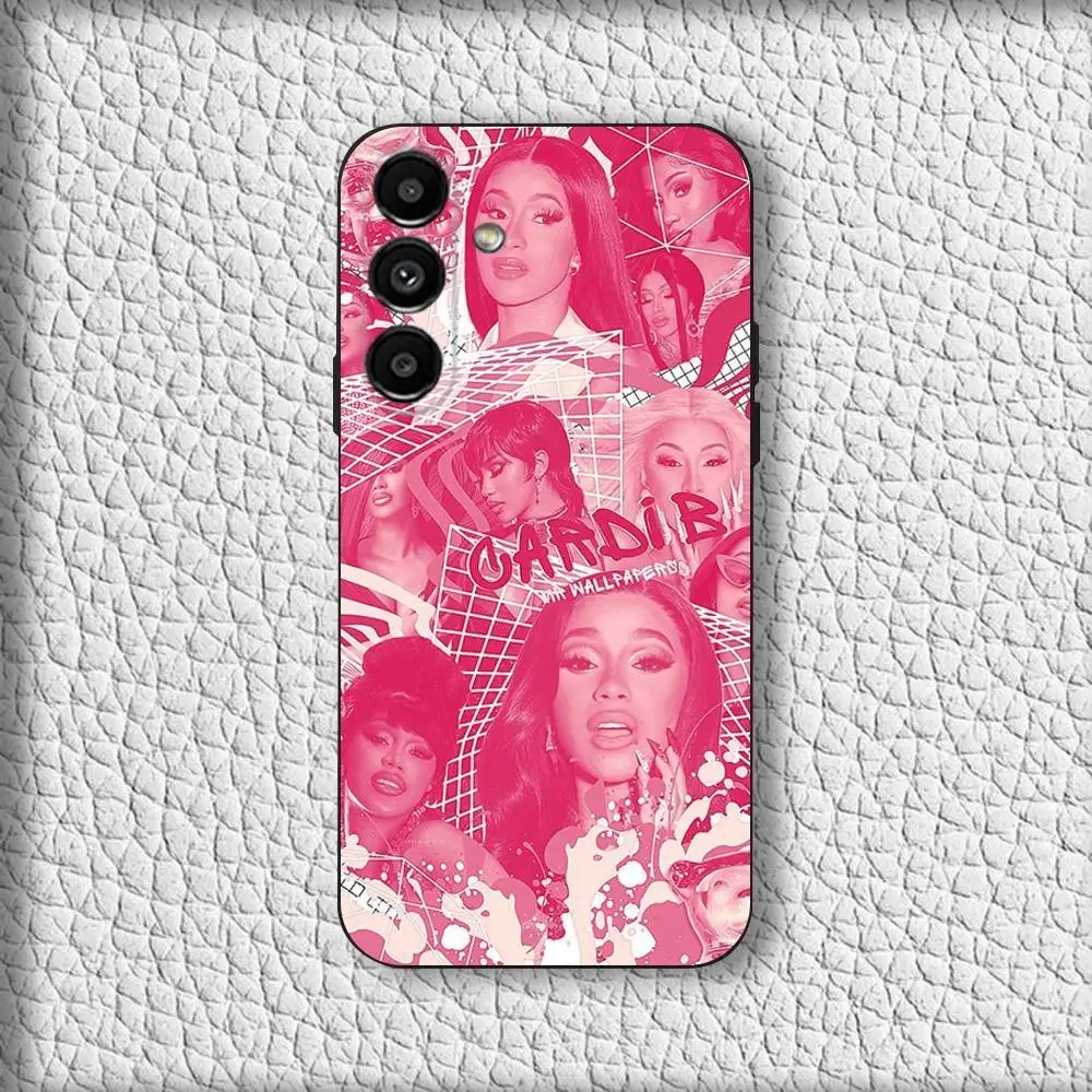 حافظة هاتف C-Cardi B Am I The D-Drama لهاتف سامسونج جالاكسي A20، A21s، A22، A31، A32، A52، A53، A72، 73، A80 غطاء أسود ناعم #6