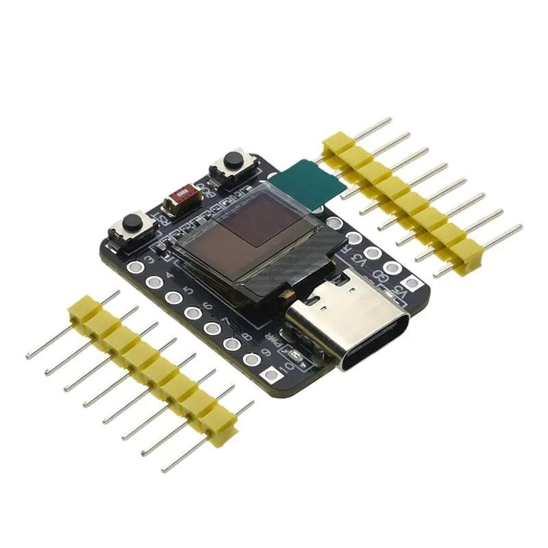 

[EYEL!NEW!】 MINI ESP32-C3 Development Board With 0.42" OLED Display 2.4G Wifi 4 BT Module 4MB Flash Antenna USB Type-C