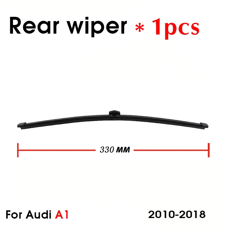 Car Wiper blade Rear Back Window Windscreen Windshield Wipers For AUDI A1 Hatchback 330mm 2010-2018 Auto Accessories