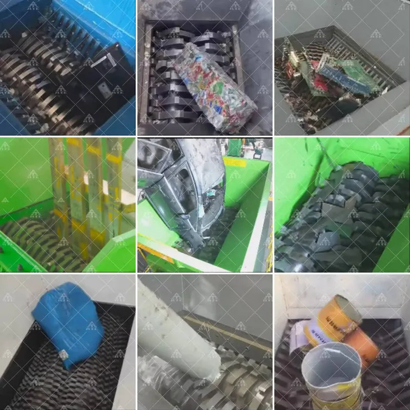 Triturador de sucata de aço de lata de folha de alumínio de lata, triturador de saco tecido de plástico de sucata de metal