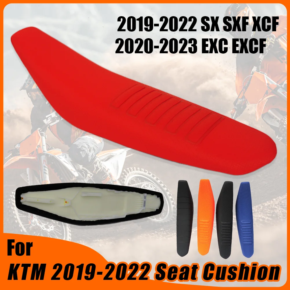 OTOM Motorcycle KTM 2019-2022 SX SXF XCF Seat Cushion Dirt Pit Bike Diamond Pattern Non-slip Seat Saddles For 2020-2023 EXC EXCF 