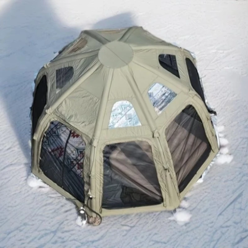 

Winter preparation spherical capsule tent: thermal insulation and comfort