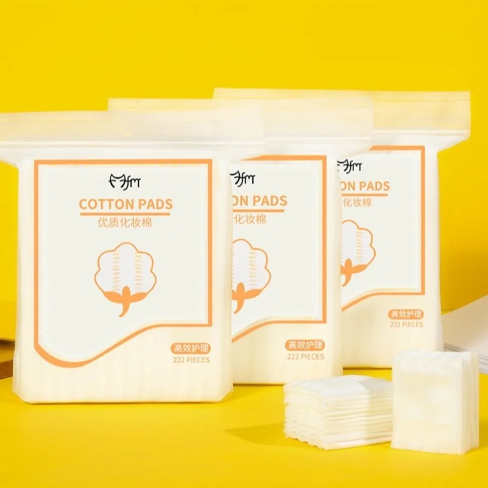 222-teilige natürliche Baumwolle für Schönheits-Make-up-Baumwolle, dicke Einweg-Wattepads, doppelseitig, wassersparende Baumwolle zum Entfernen von Make-up
