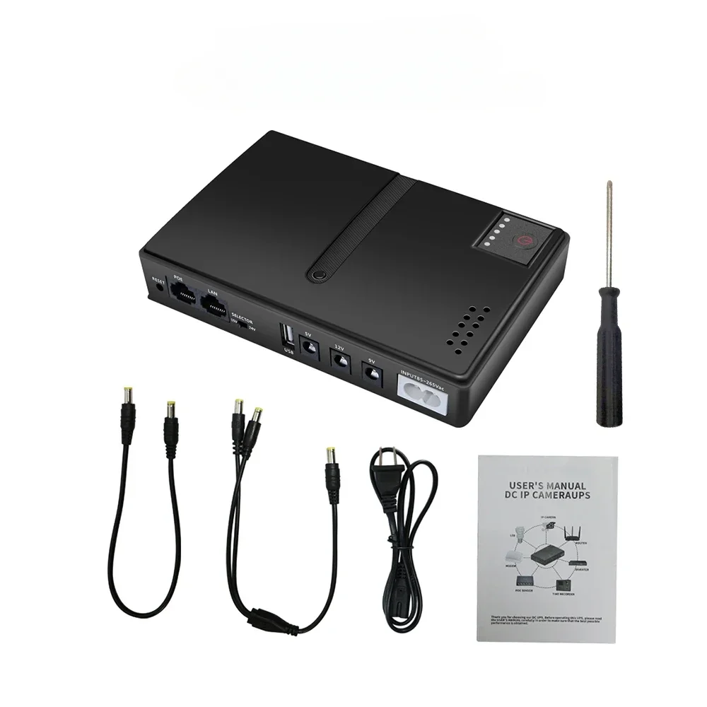 DC1018L Router 18W Optical Cat Monitor Backup Uninterruptible 10400Mah Emergency Power Supply Charger Cell Phone DC UPS