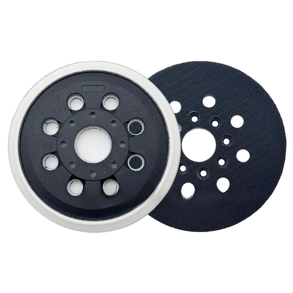 5 Inch 125mm Sanding Backing Pad 8 Hole Hook & Loop Surface Hook Loop Sanding Pad for Bosch GEX125-1AE PEX220A PEX220AE