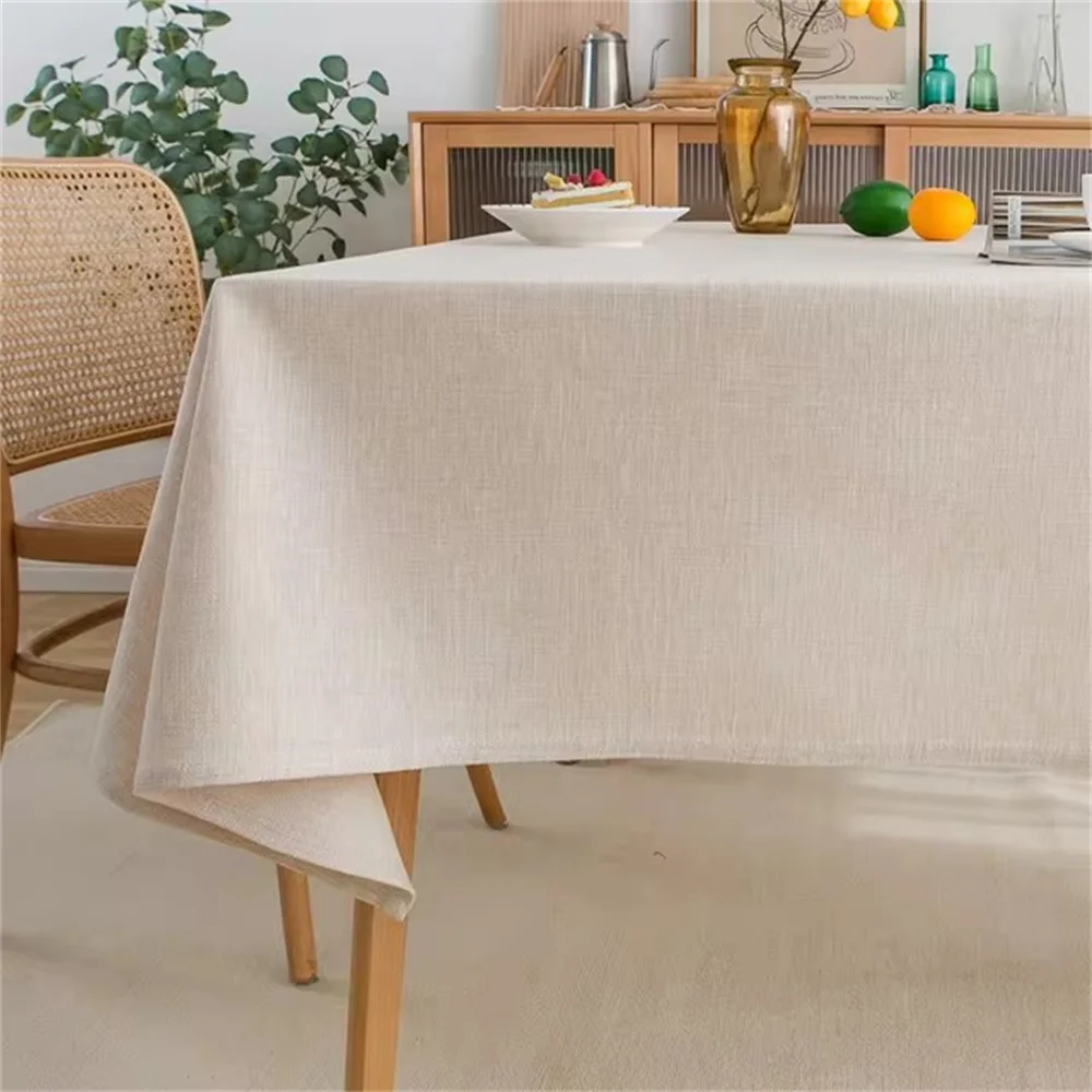 Waterproof Rectangle Table Cloth, Farmhouse Tablecloth, Anti-Shrink, Soft and Wrinkle Resistant, Decorative Fabric Table Cover