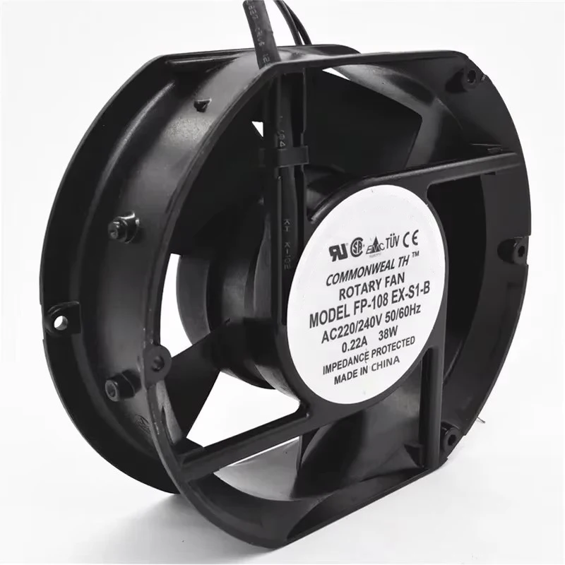 

FP-108EX-S1-B 17251 AC 220/240V 38W 0.22A Heat dissipation fan of cabinet