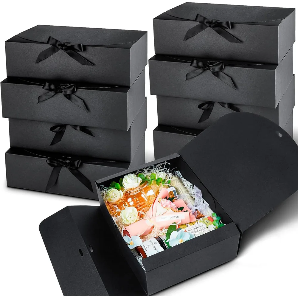 10/20 Stück Geschenkbox mit Schleifenband für Geschenkpräsentation, Hochzeit, Party, Muttertag, Geburtstagsgeschenkverpackung