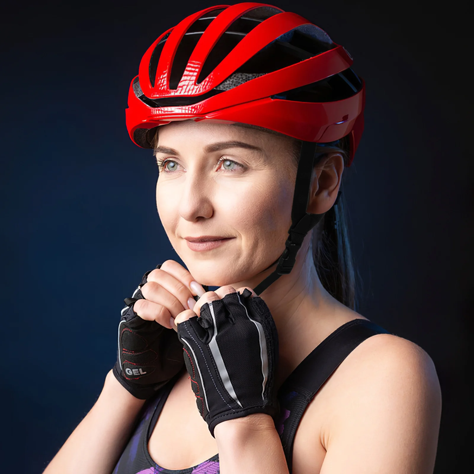 6 Pcs Chin Strap Safety Hat Belt Silk Sleep Bonnet Cap Replacement Construction Polyester Travel Black