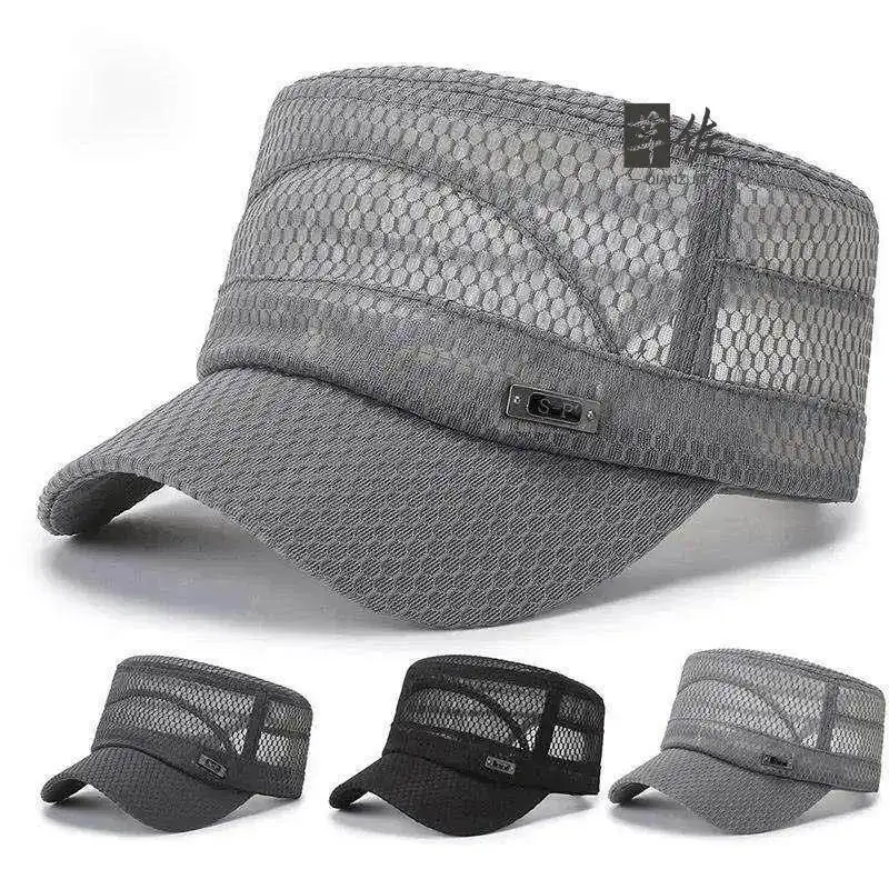 Outdoor Fishing Cap Men's Summer Mesh Breathable Quick Dry Sun Protection Fishing Cap Women's UV Protection Ventilated Cool Cap