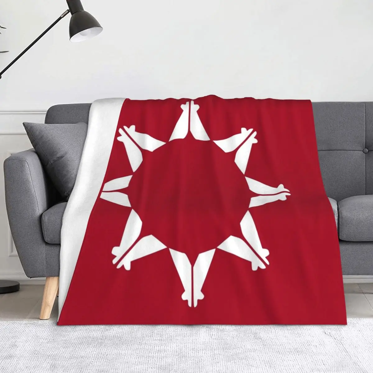 

Oglala Lakota Sioux Flag Throw Blanket Furrys Single Beach Soft Blankets