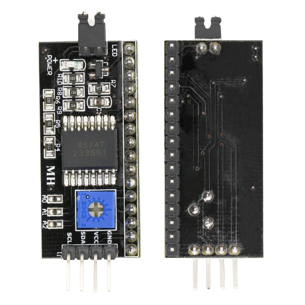 Iic I2c Twi Spi Seriële Interface Board Poort 1602 2004 Lcd1602 Adapter Plaat Lcd Adapter Converter Module Pcf8574 Voor Arduino