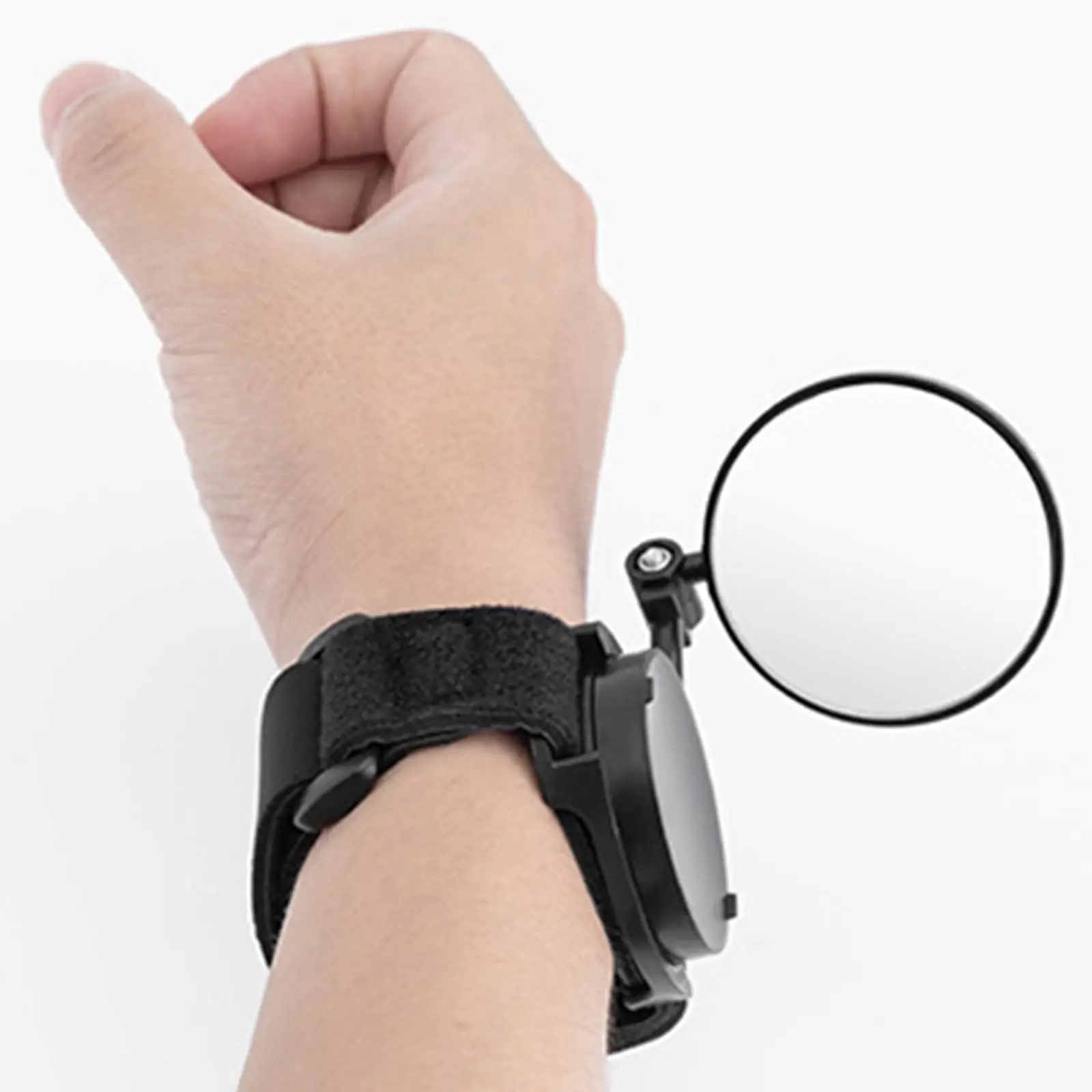 Bicycle Wrist Rearview Mirror Adjustable Rotatable Convex Mirror for Road Bike Mountain Bike Cycling Safety Arm Band Gear