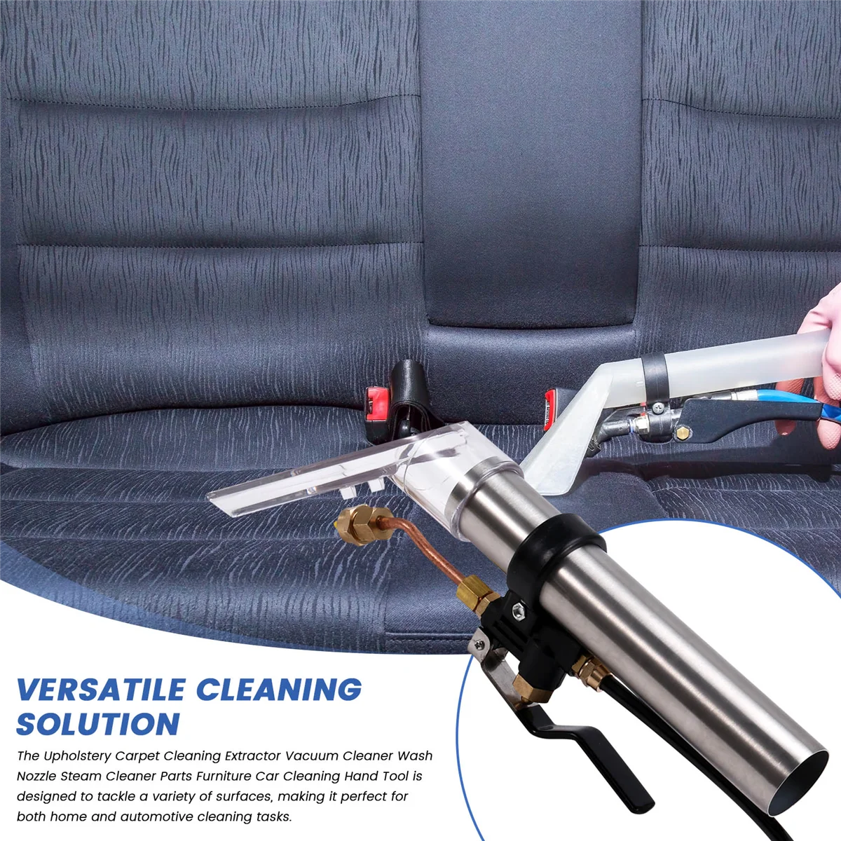 Upholstery Carpet Cleaning Extractor Vacuum Cleaner Wash Nozzle Steam Cleaner Parts Furniture Car Cleaning Hand Tool