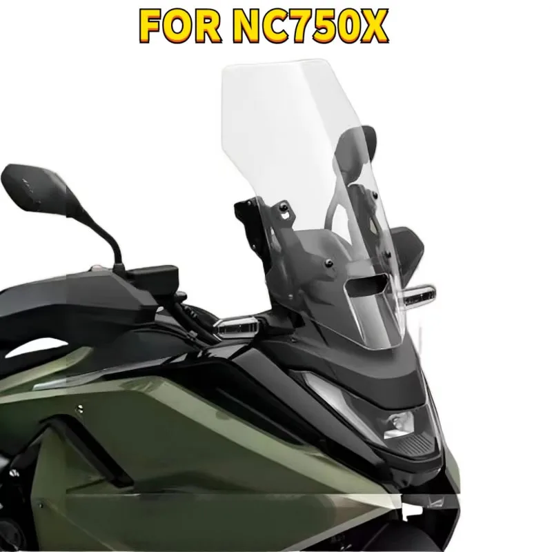 

For Honda NC750X NC 750X Windshield Motorcycle Lncrease Height Widening Windshield 2025 NC 750 Modification Accessories