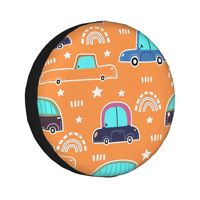 Cute cars  14''-17''Car  Wheel Tire Cover Spare Covers Case Bag Soft Protector Pouch Waterproof Car Tyre Protector