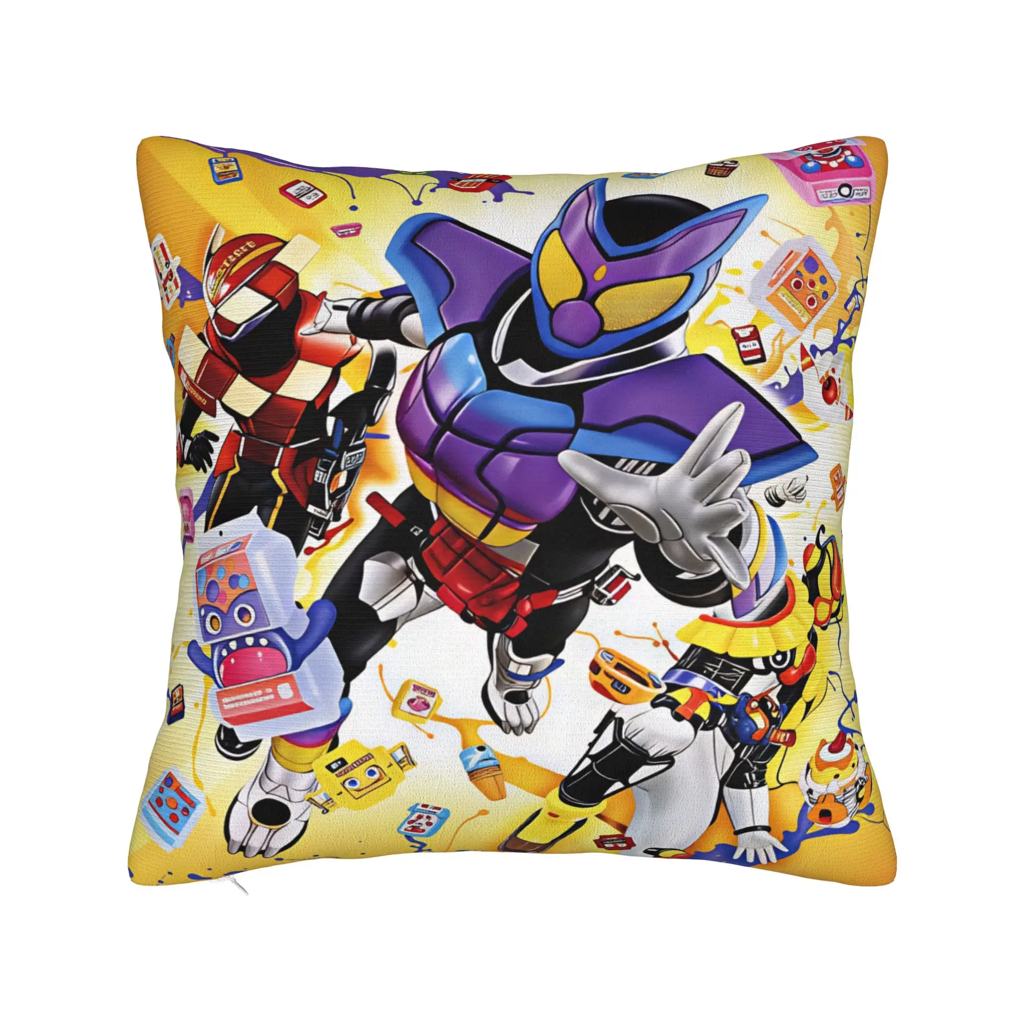 Kamen Rider  Pillow Case  Print Pillow Cover For Couch Sofa Bedroom Kawaii Cushion Cover
