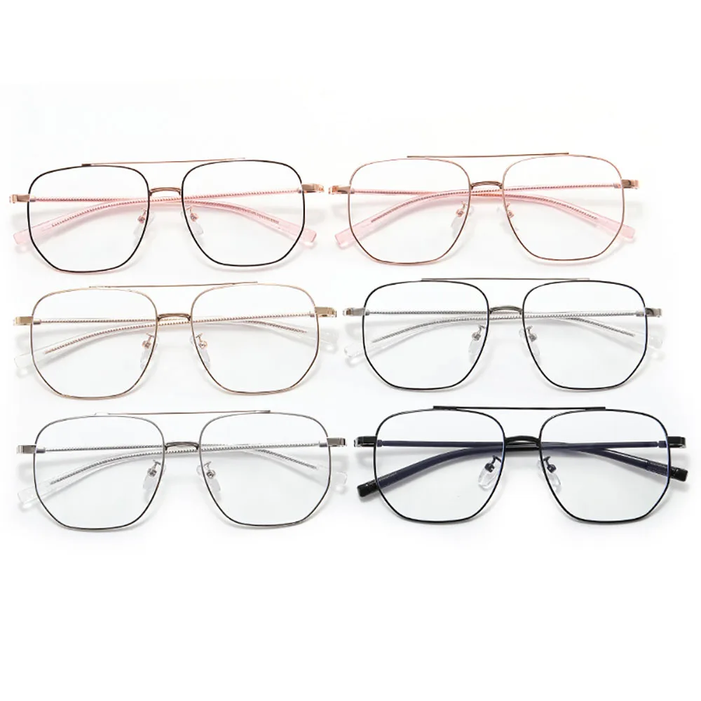 Prescription Glasses Luxurious Eyeglasses Frames Blue Light Blocking Glasses Sturdy Large Polygonal Glasses For Unisex Outdoor