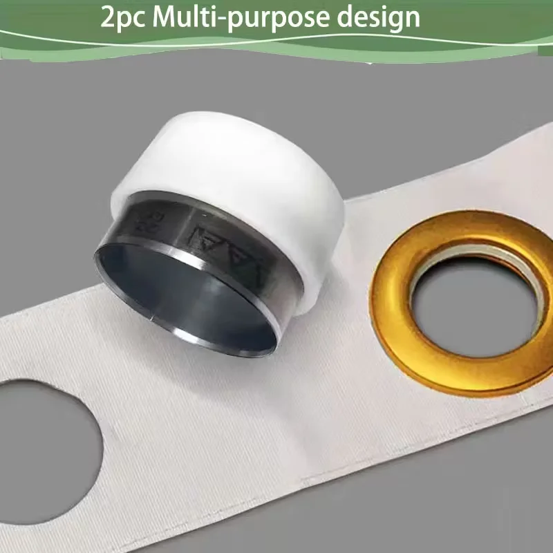 2Pcs Heavy Duty Round Hole Punch Tool For Fabric Leather Curtain, Manual Handheld Cutter DIY Sewing Accessories