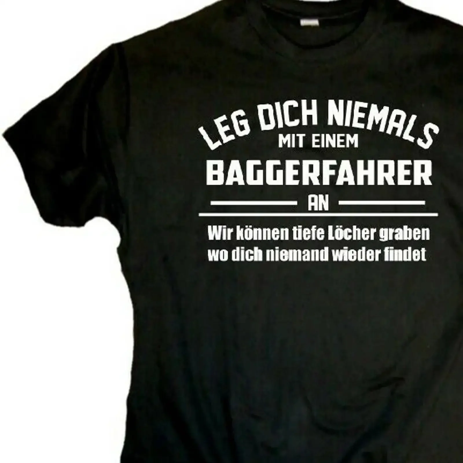 Fun T Shirt Bagger Fahrer Sprüche Geschenk Männer Party Beruf vintage Washed Slightly Versatile Soft graphic Breathable Stylish