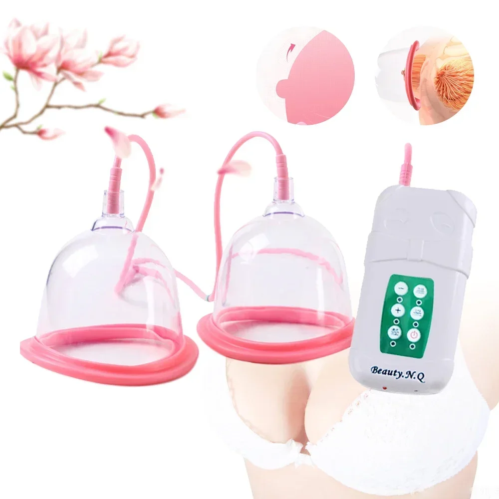 여성용 전기 유방 확대 펌프 진공 부항 바디 유방 마사지 AB/CD 컵 진공 유방 확대 펌프