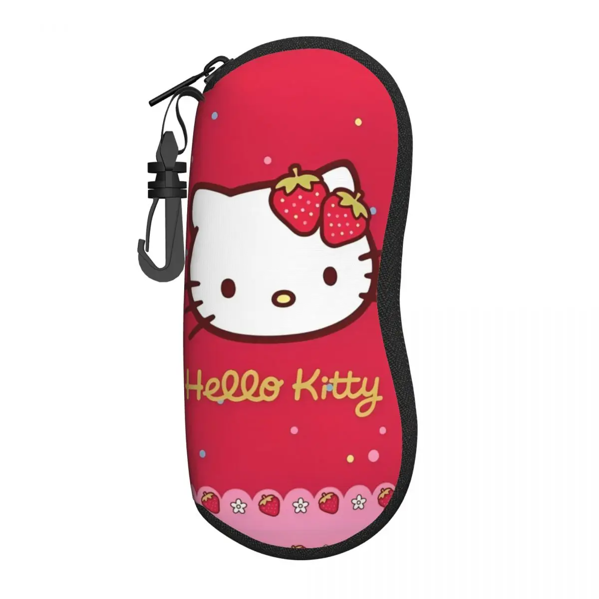 

Чехол для очков Hello Kitty Kawaii с героями мультфильмов, брелок для ключей, чехол для солнцезащитных очков, мягкая дорожная коробка для очков, мужская и женская коробка для очков