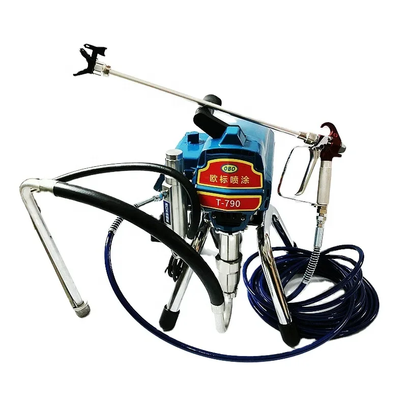 T-790  electric praying Plastering Machine Airless Paint Sprayer Wall Coat Putty Coating Machine mini Slurry sprayer gu-n