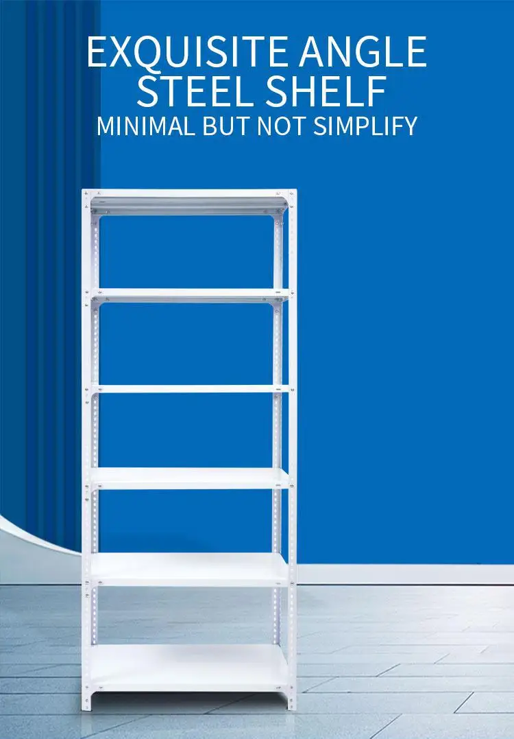 Heavy Duty Boltless Rivet Warehouse Shelf 5 Tier Easy Assemble Commercial Storage Rack for Electronics