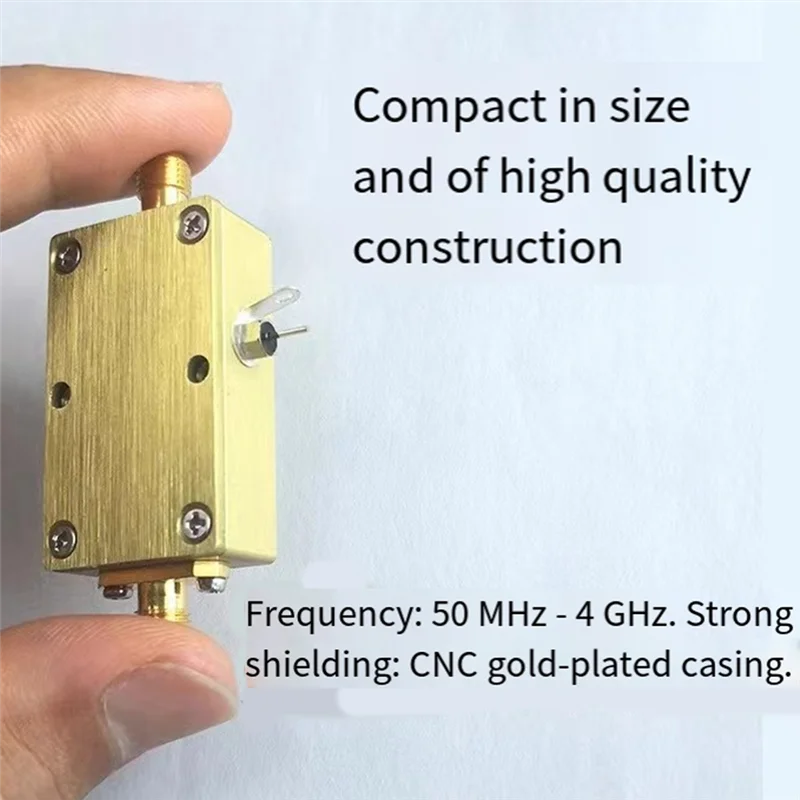 【Buy Now】Wideband RF Low Noise Amplifier Module For 50M-4Ghz Radio Frequency 90Ma Low Power Consumption Featuring SMA Female Con