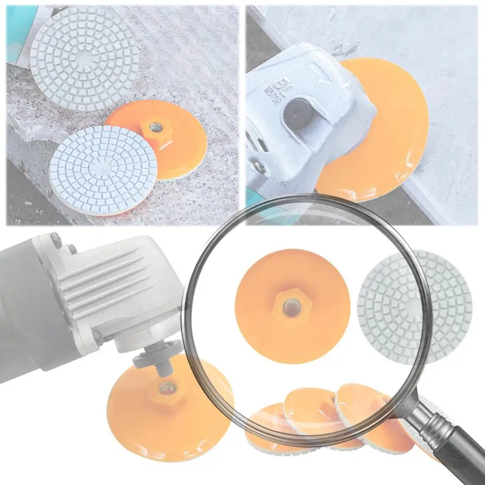 

Полировальный диск 80 мм (3 дюйма) M10, алмазный, для влажной и сухой полировки, гибкий шлифовальный диск для гранита, бетона, мрамора, камня