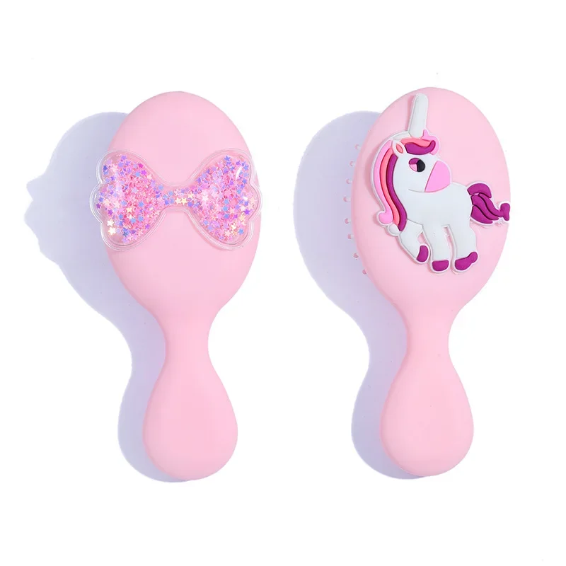 Mini Cute Cartoon Air Cushion Comb Portable Head Massage Hair Brush Kawaii Cartoon Hair Brush for Women Girls Hairdressing Tools